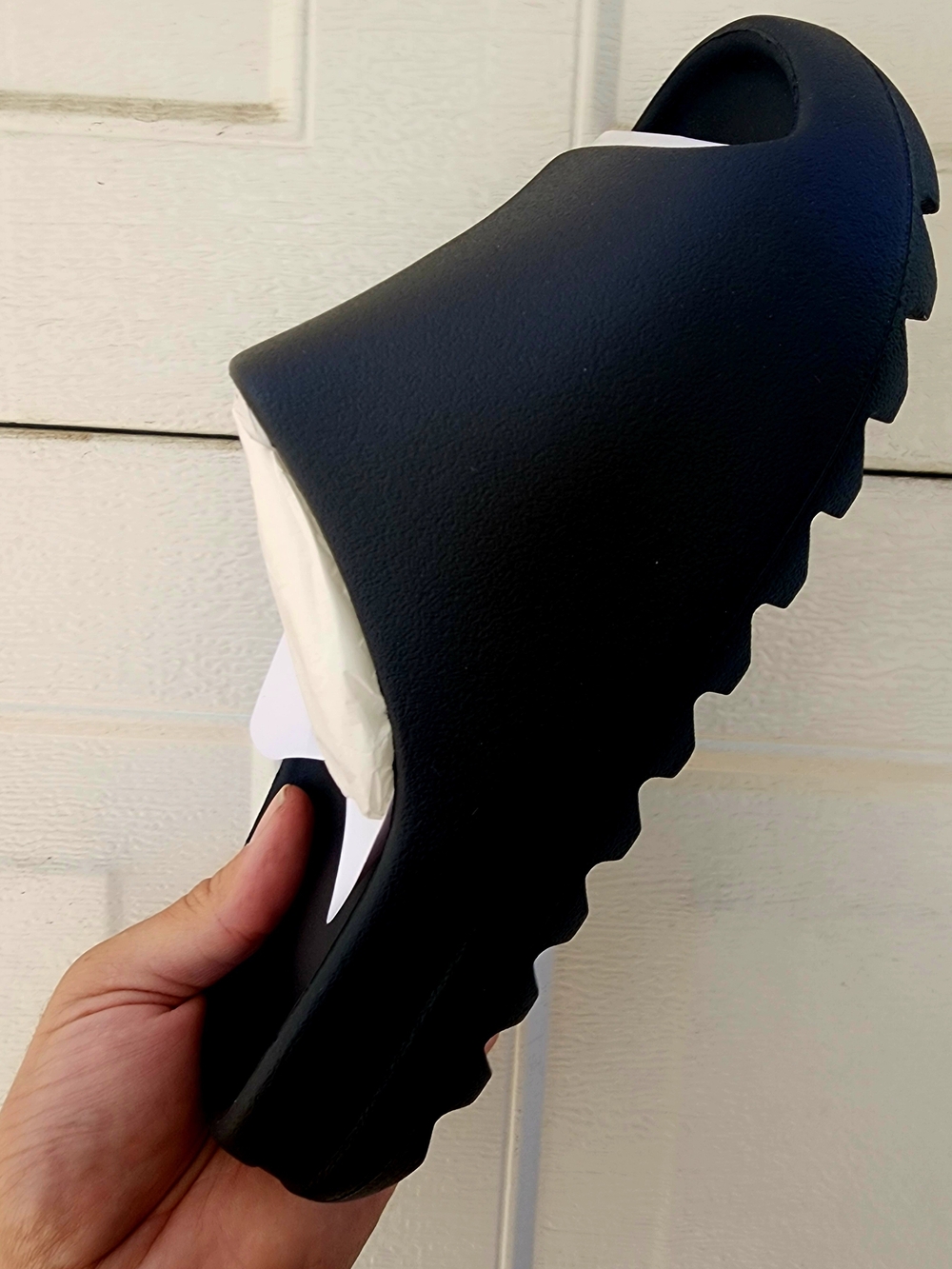 Yeezy Black and White Slide Sandal